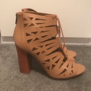 Bamboo summer heels